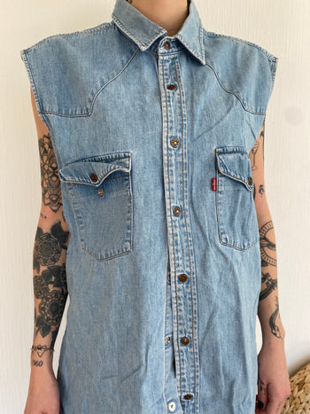 Denim shirt Levi's sleeveless XL