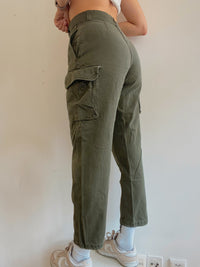 Khakifarbene Cargohose 36