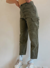 Khakifarbene Cargohose 36