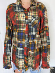 Vintage Multicolored Check Shirt M