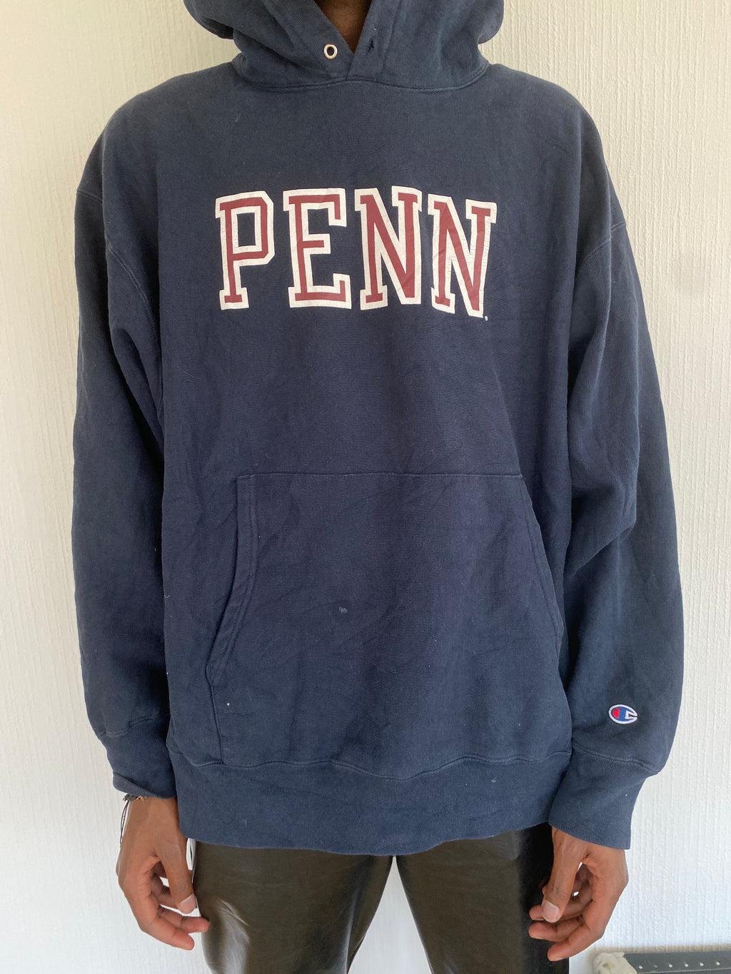 Champion „Penn“ XXL blauer Kapuzenpullover