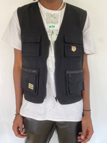 Gilet à poches noir M