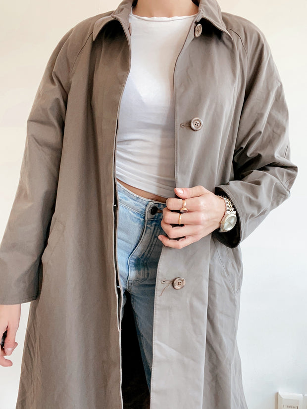 Trench taupe double face oversized L