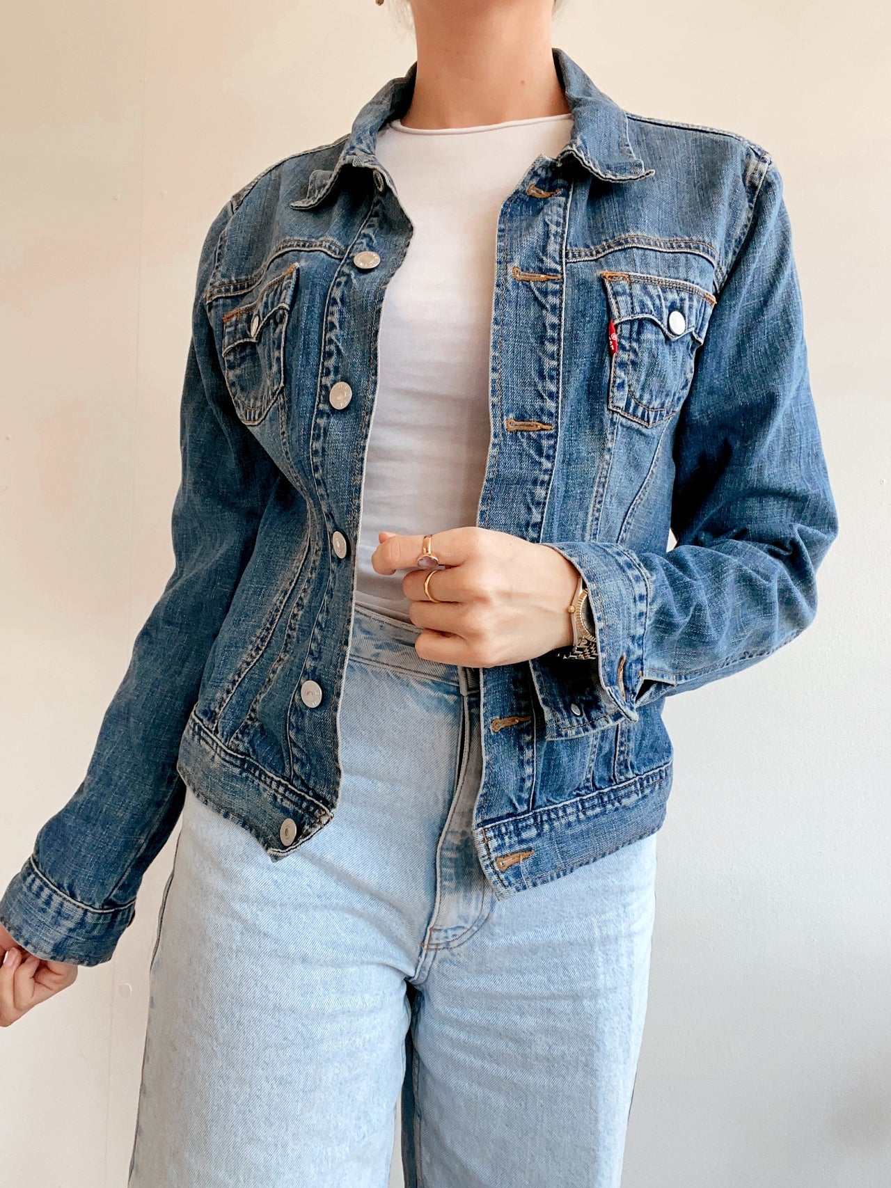 Veste en jeans Levi's bleue foncée M