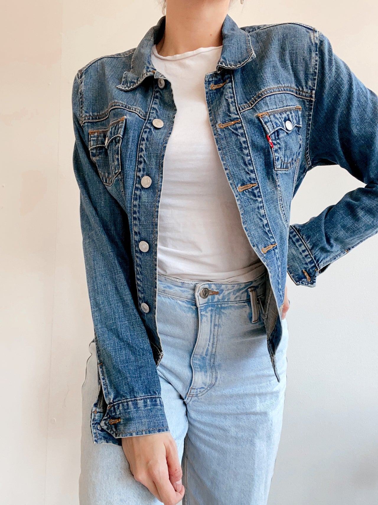 Veste en jeans Levi's bleue foncée M