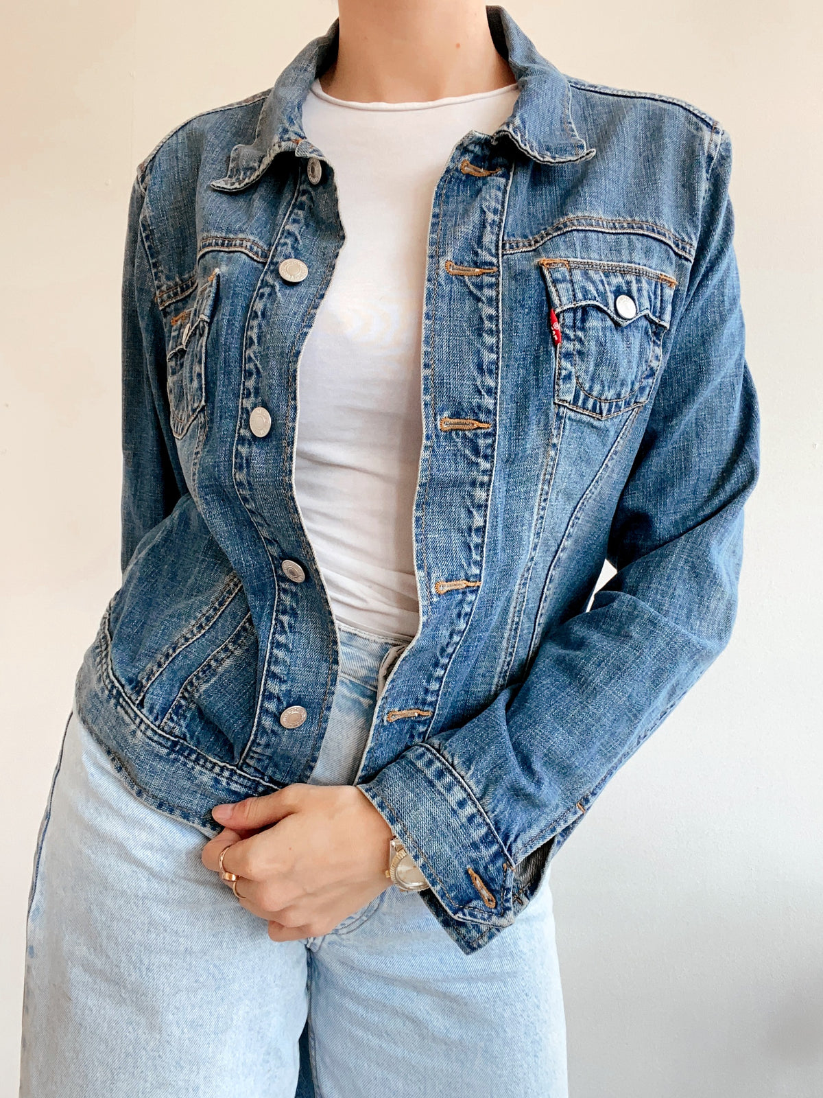 Veste en jeans Levi's bleue foncée M