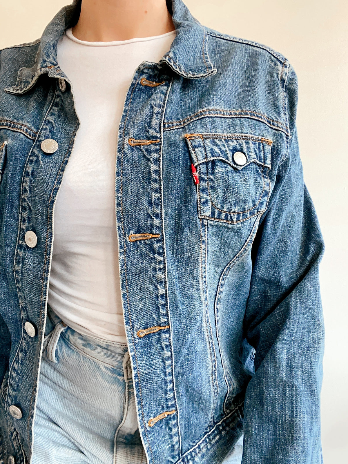 Veste en jeans Levi's bleue foncée M