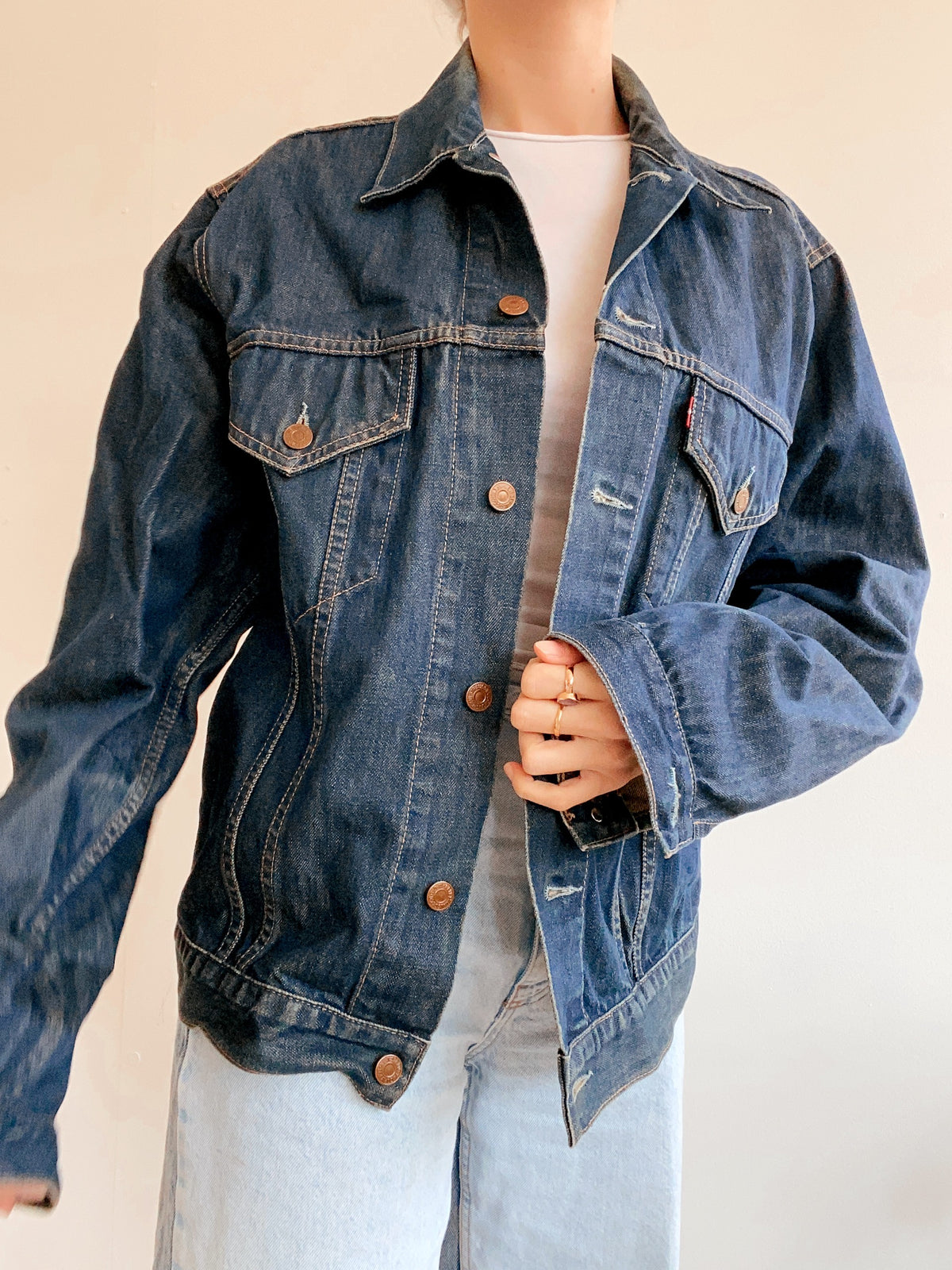 Veste en jeans Levi's gris/bleu XXL