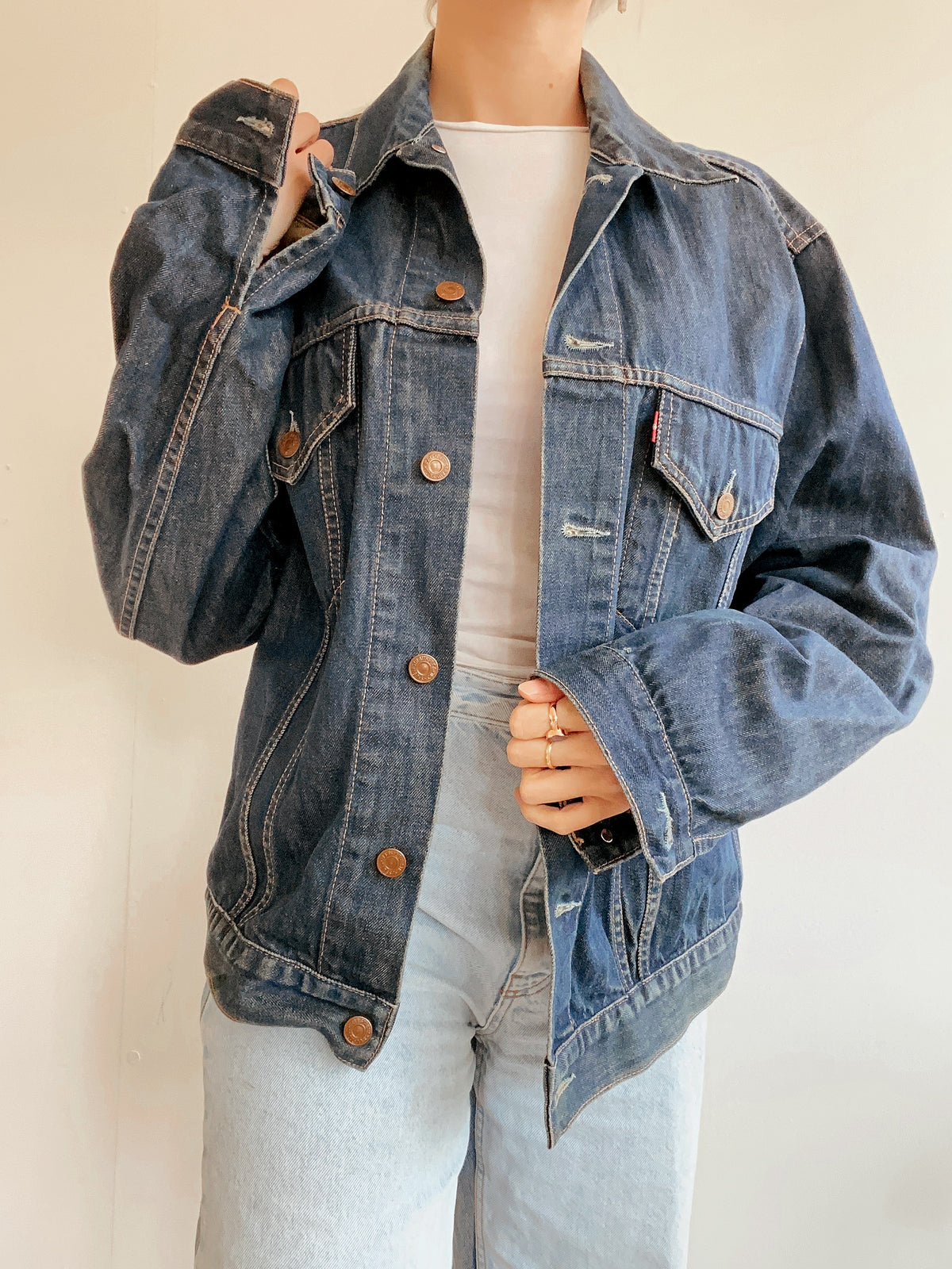 Veste en jeans Levi's gris/bleu XXL