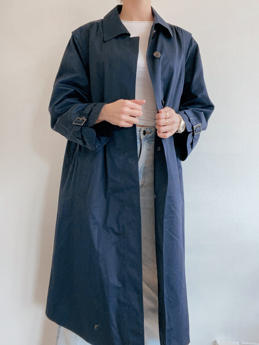 Trench bleu marine M/L �?? fripsquare