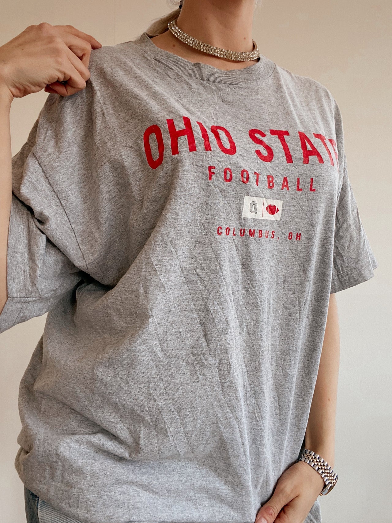 T-shirt USA gris Ohio State L