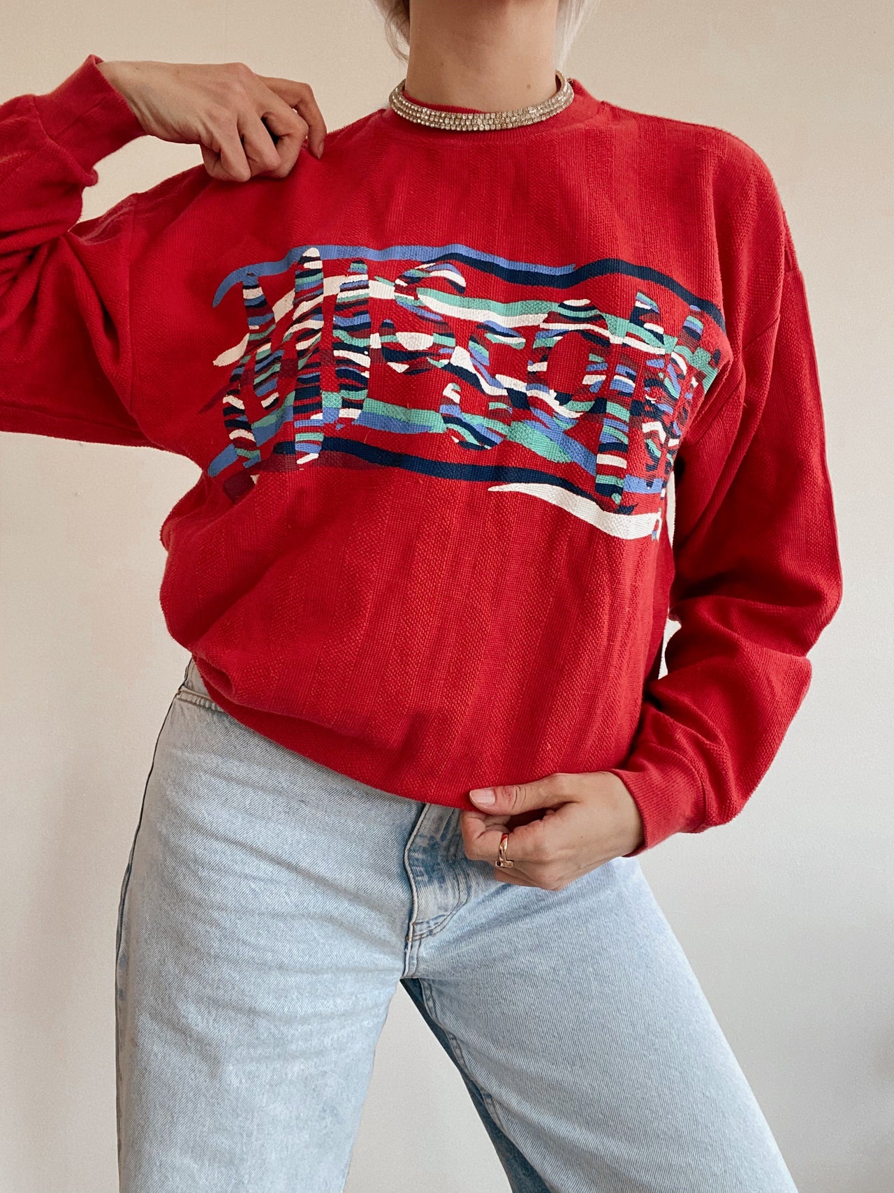 Pull rouge Missoni M