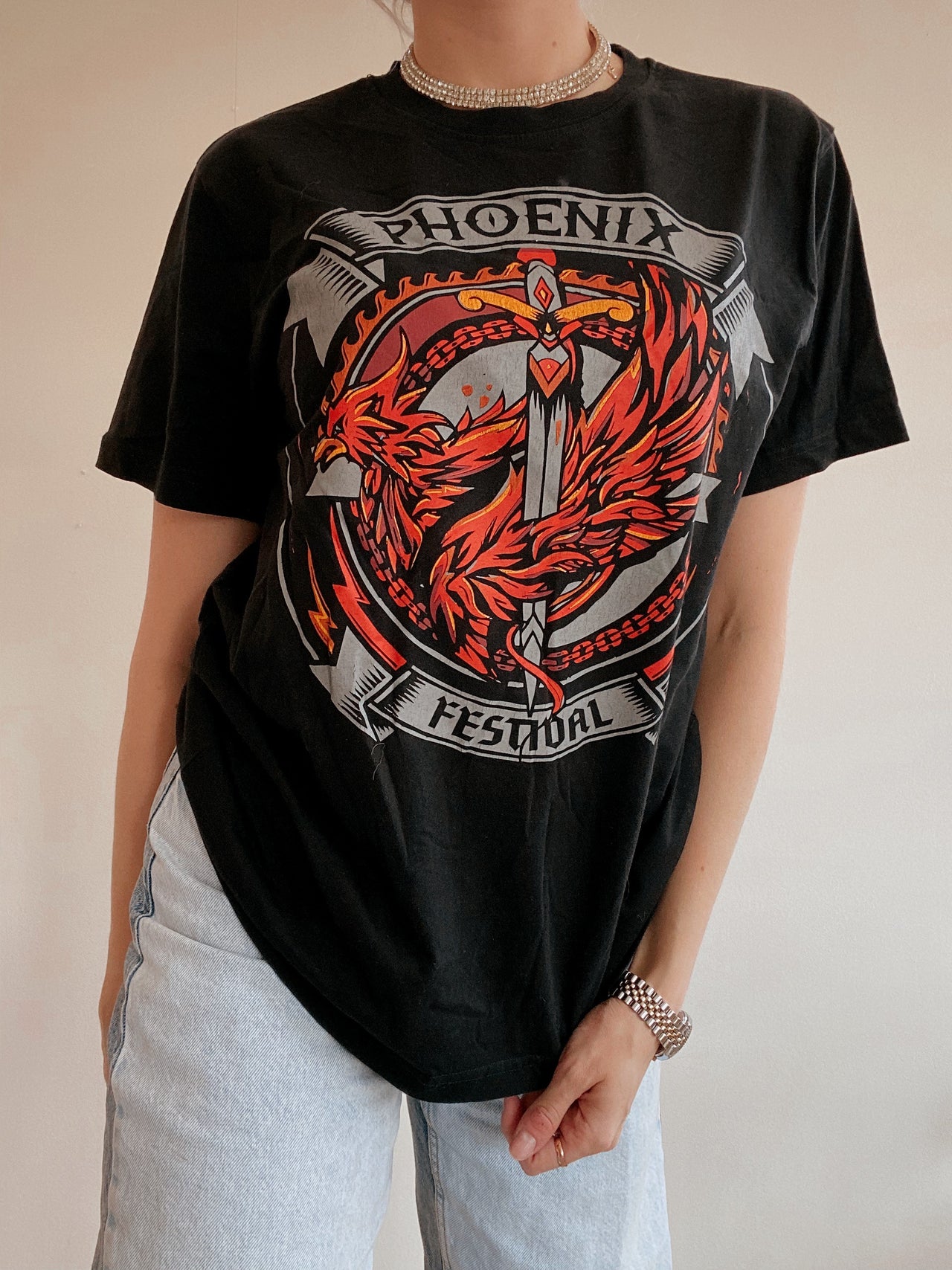 T-shirt noir Phoenix M