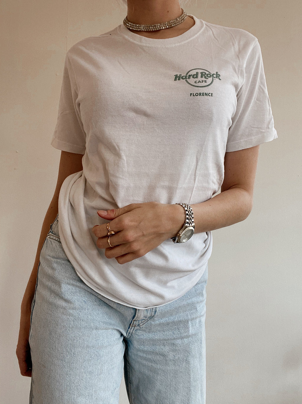 T-shirt blanc Hard Rock Cafe Florence S