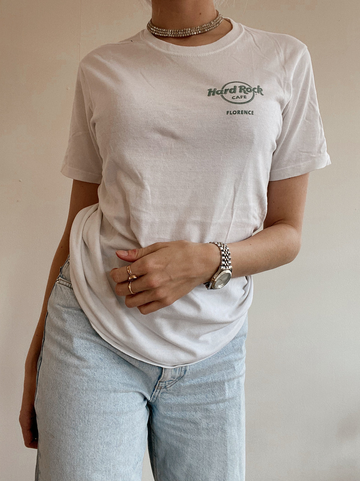 T-shirt blanc Hard Rock Cafe Florence S