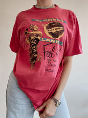 T-shirt vintage rose Vagabond L