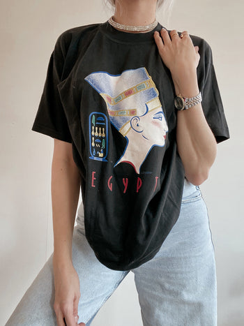 T-shirt vintage noir Egypt M