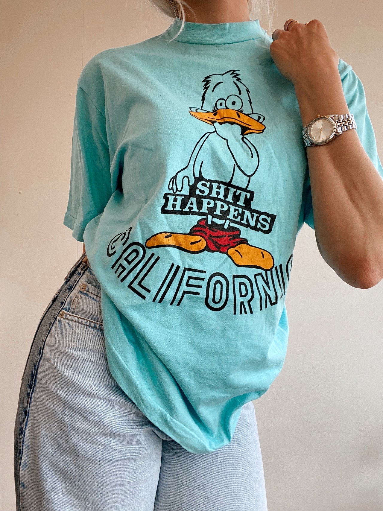 T-shirt turquoise Califorinia M