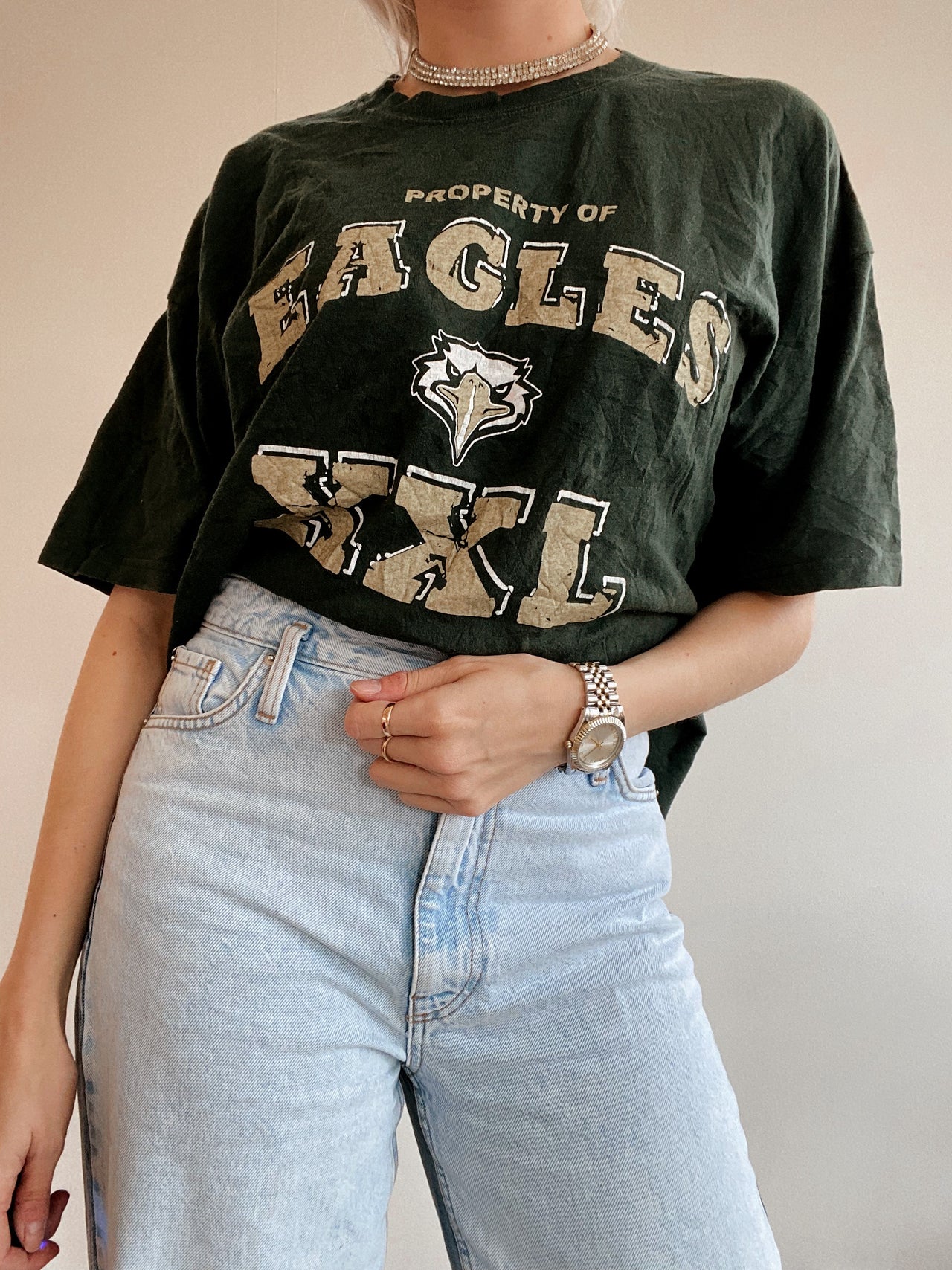 T-shirt vert foncé Eagles XL