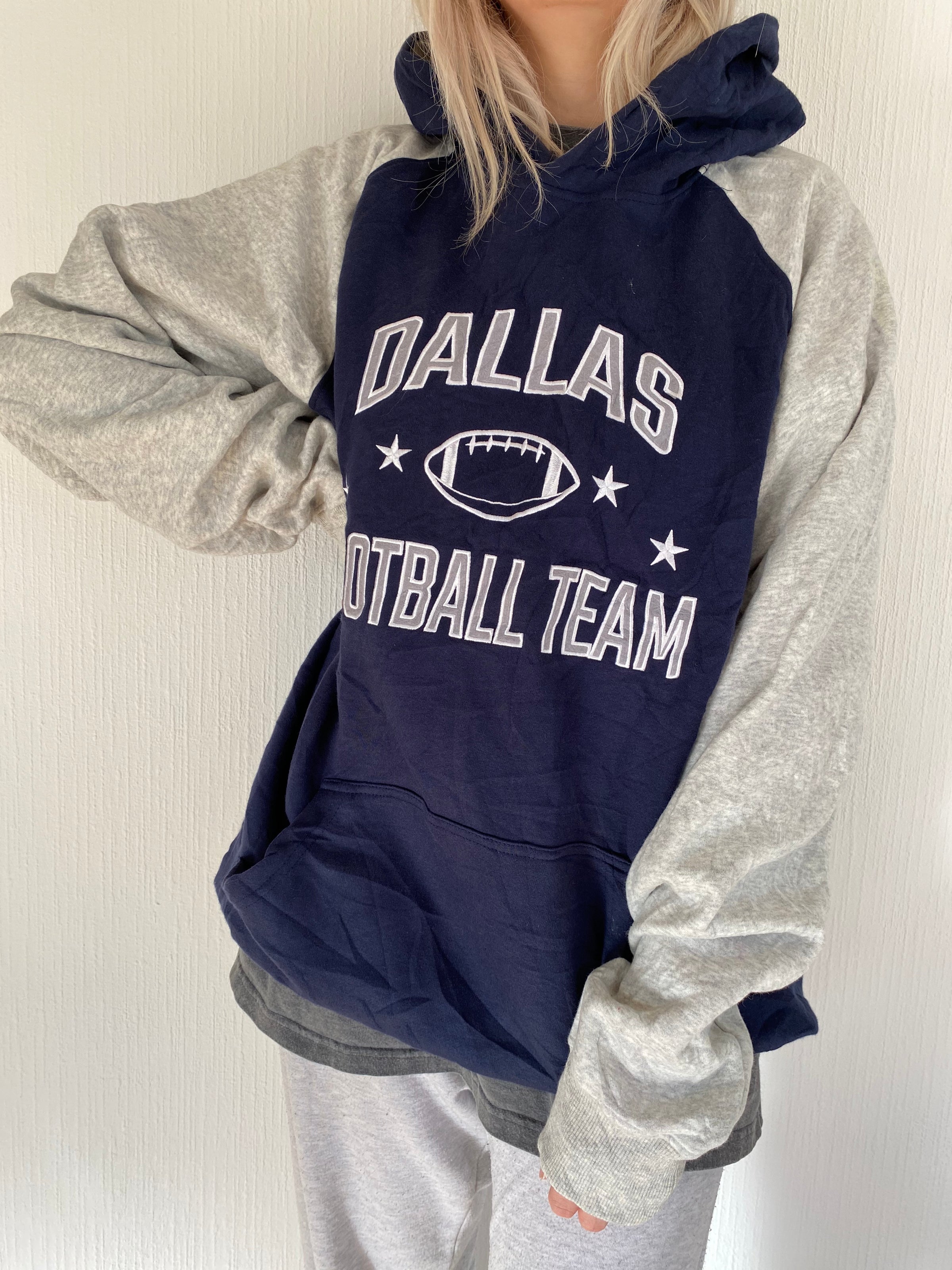 USA blue hooded sweater"Dallas"XXL