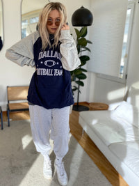 USA blue hooded sweater"Dallas"XXL