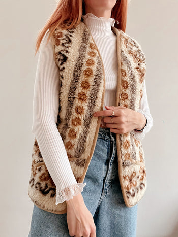 Gilet vintage en laine L