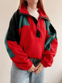 White and blue jacket with orange collar Adidas XL