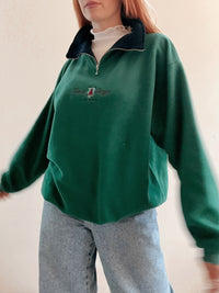 White and blue jacket with orange collar Adidas XL