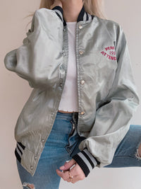 Veste bomber USA argentée Sanyo L