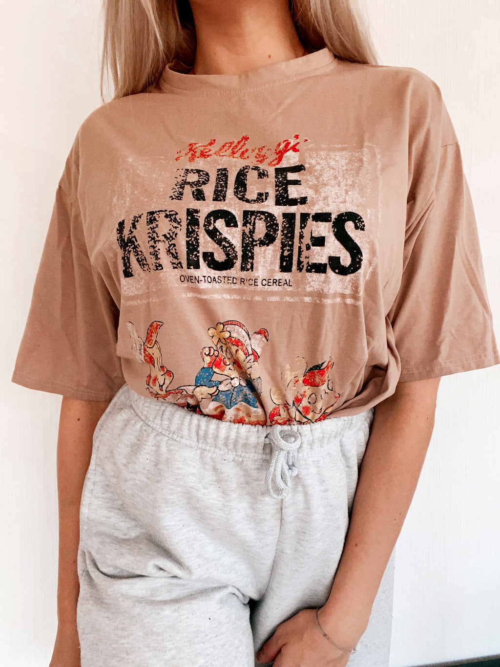 Rice Krisipies M beiges T-Shirt