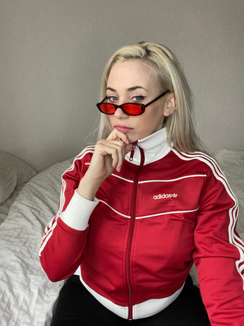 Jacket rouge/blanche Adidas L