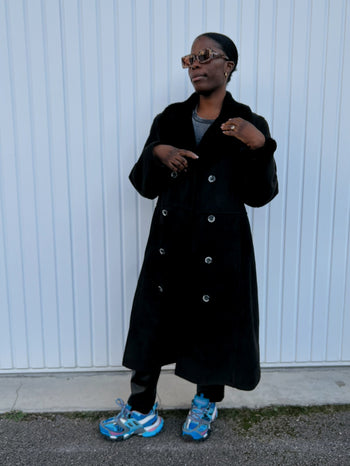 Black Weekday L Coat