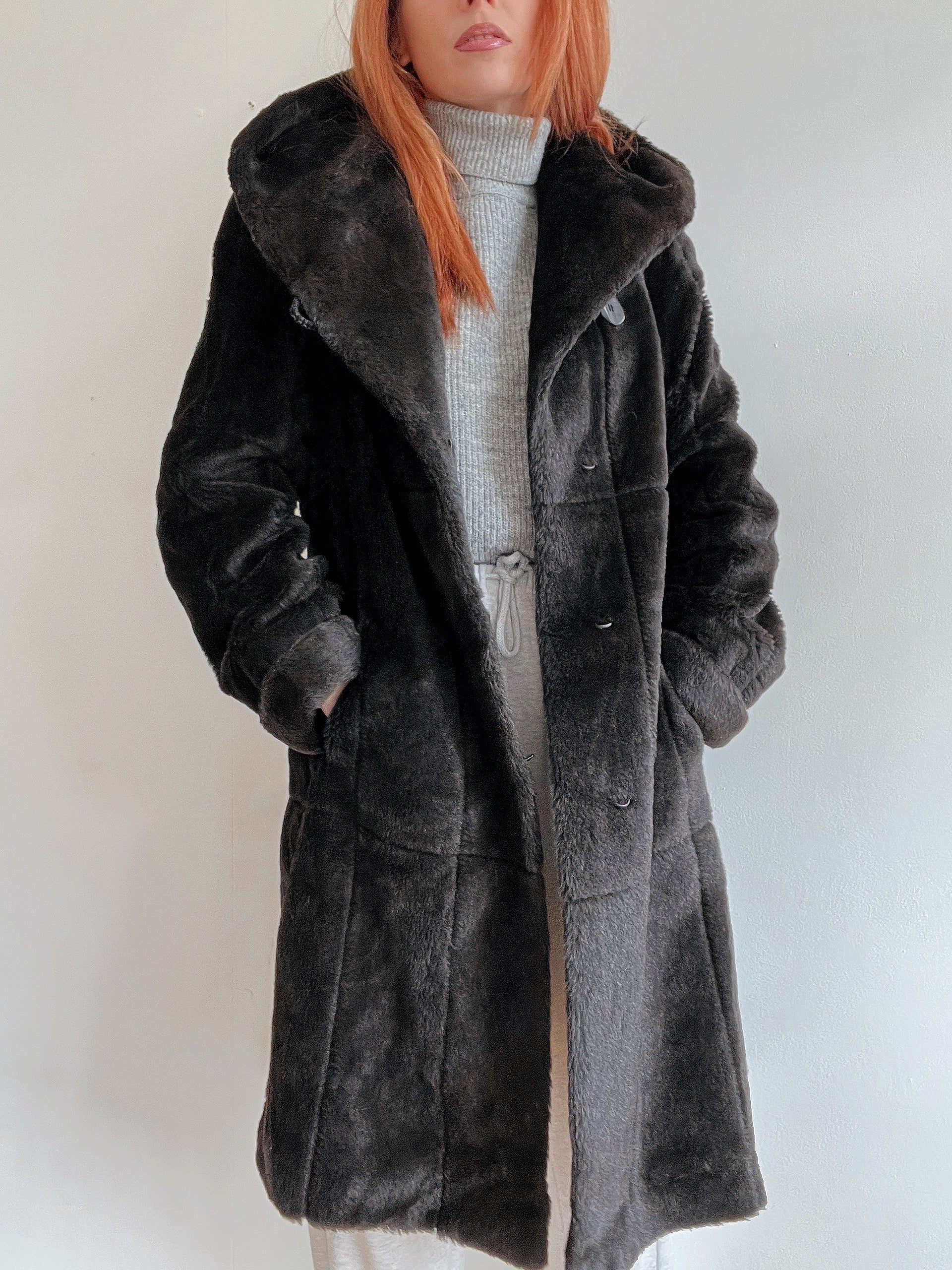 Pelzjacke Pelzmantel Für Damen Marmorierter Fuchspelzmantel Für