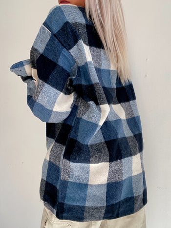 Vintage beige/gray check shirt L