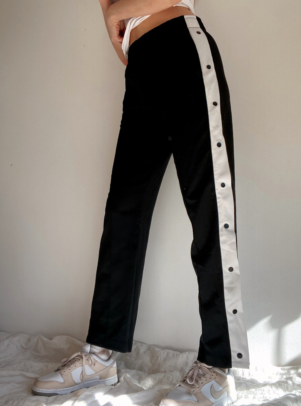Pantalon de jogging noir et blanc S