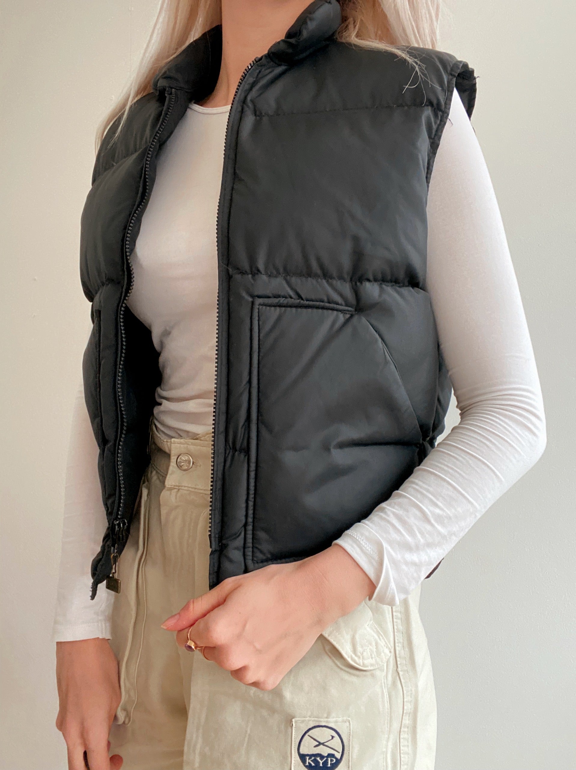 Veste sans manches noire S