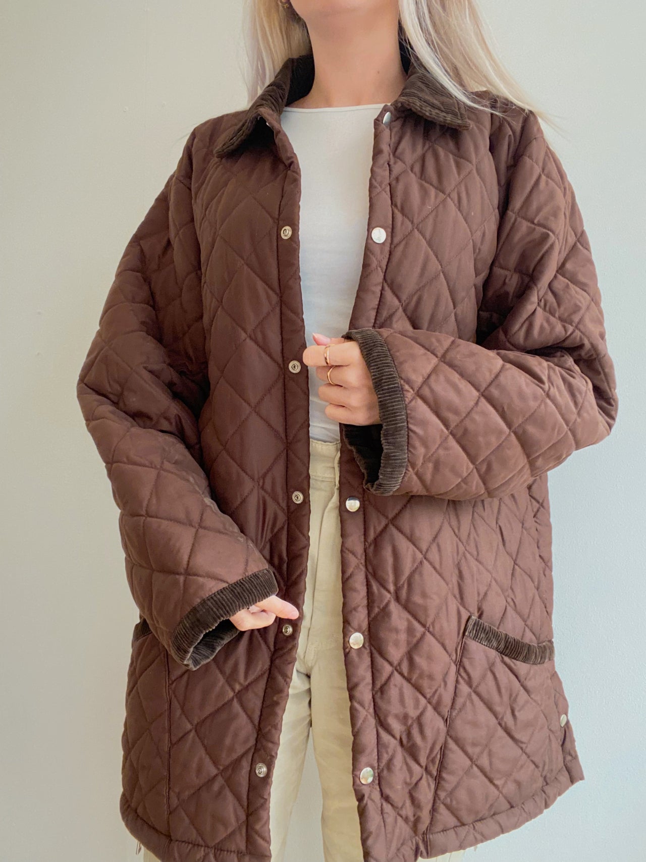 Veste brune matelassée L/XL