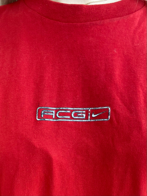 Rotes Nike XXL-T-Shirt „ACG“.
