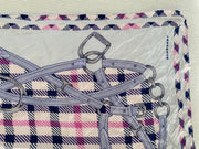Foulard Burberry à careaux rosé en soie