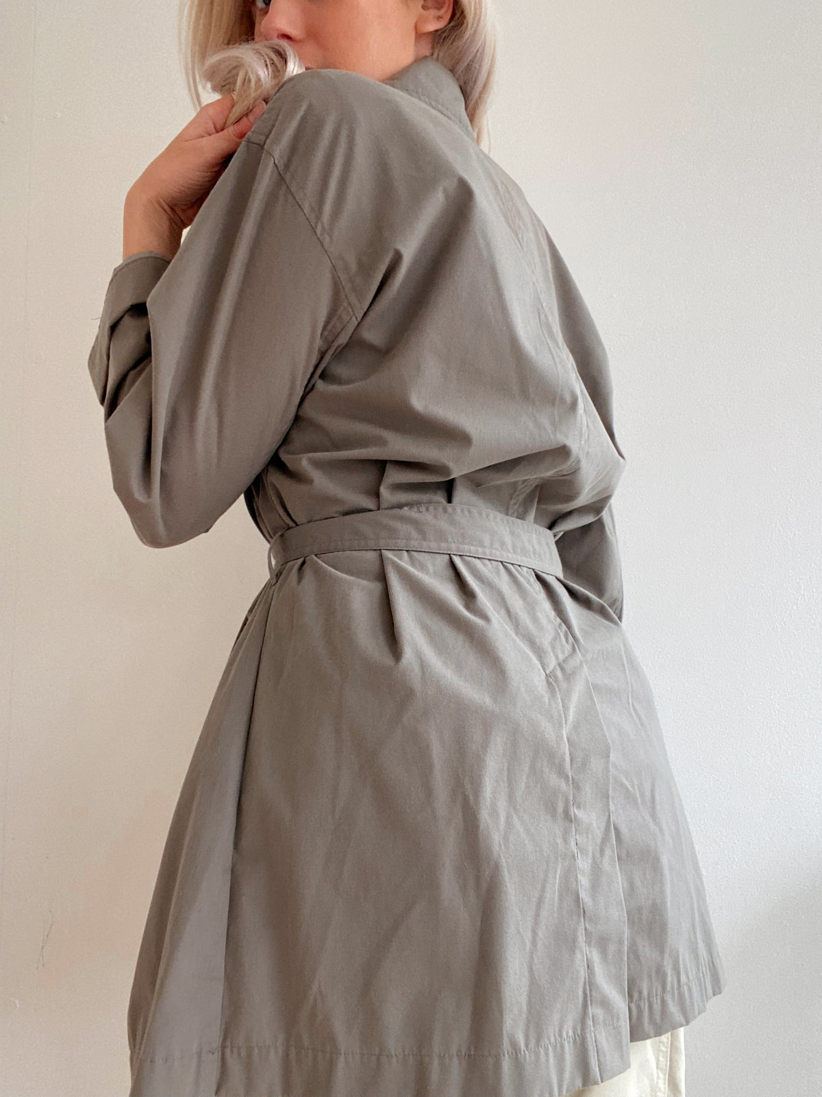 Trench taupe avec ceinture M