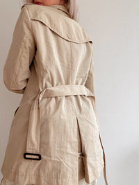 Kurzer beiger Trenchcoat Tommy Hilfiger S