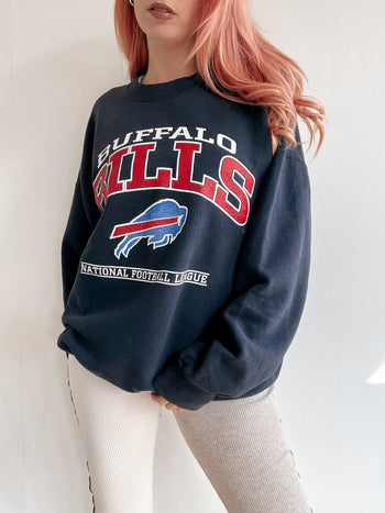 Pull vintage américain Buffalo bleu foncé Lee XL