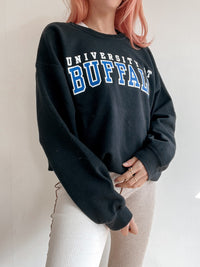 White and blue jacket with orange collar Adidas XL