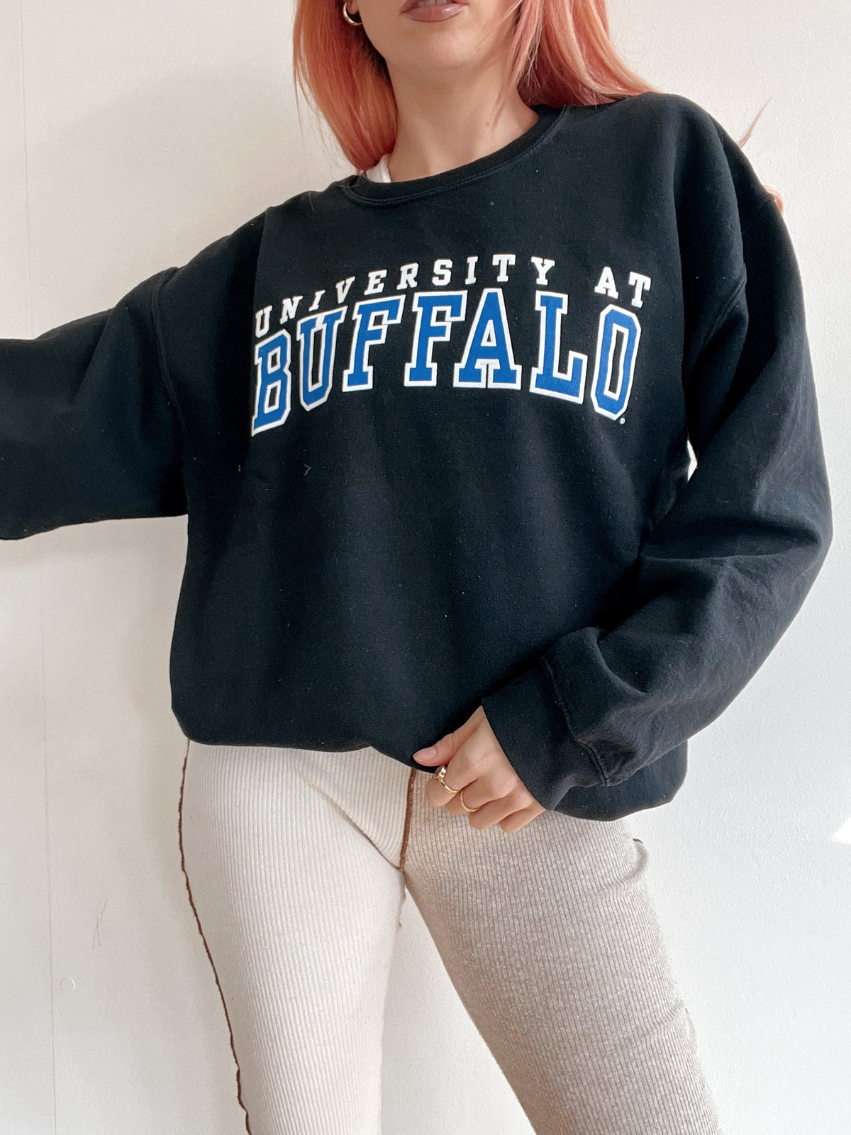 White and blue jacket with orange collar Adidas XL