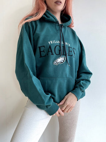 Pull vintage américain Eagles vert L