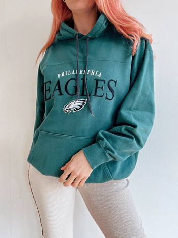 Pull vintage américain Eagles vert L