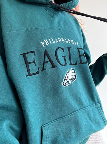 Pull vintage américain Eagles vert L