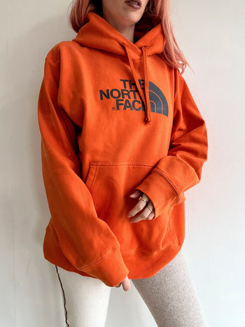 Pull vintage The North Face orange XL