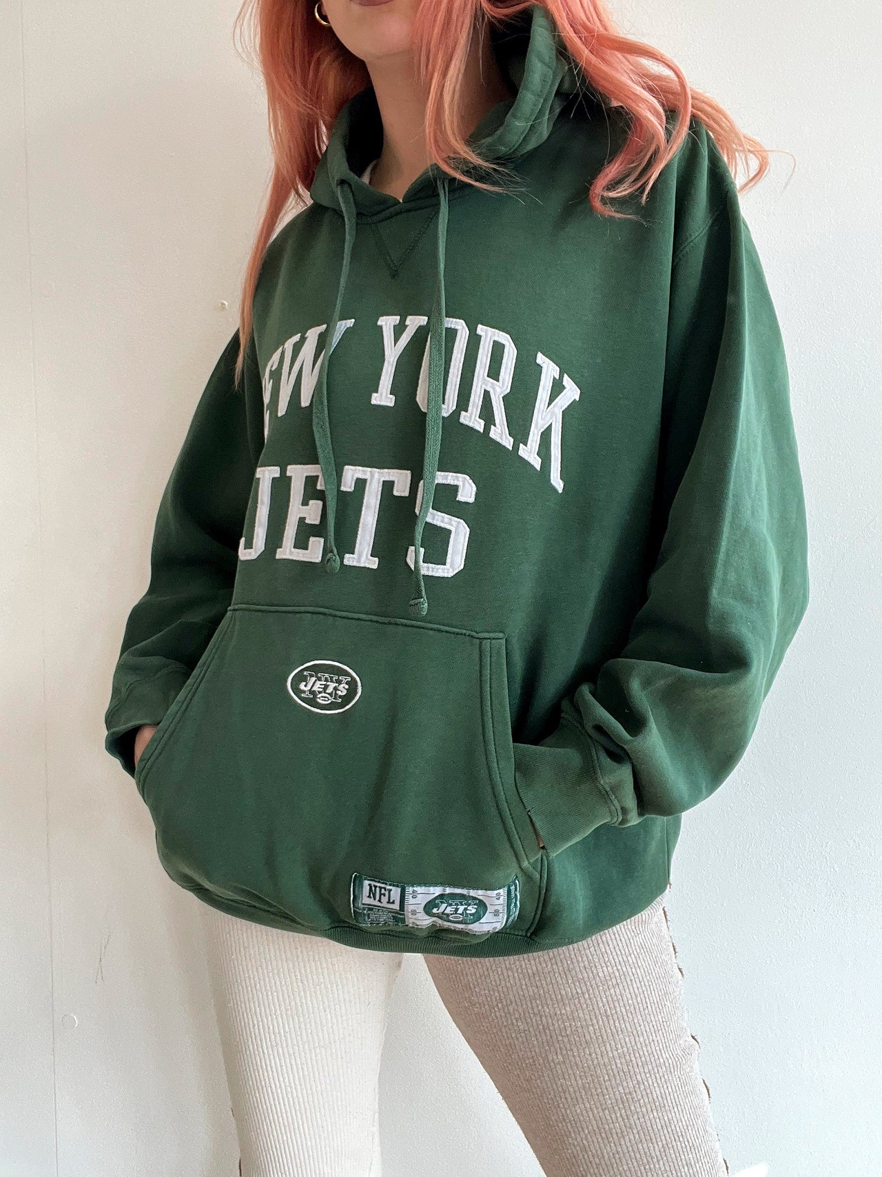 Vintage American NY Jets grüner Pullover L