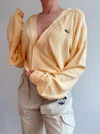 Jacket en maille jaune Lacoste L